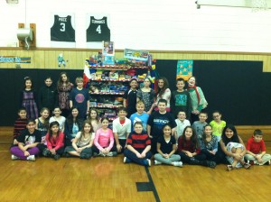 Students at Nokomis collected 348 toys this year.