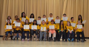 Twenty four fifth graders from 12 elementary schools competed.