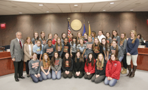 The Sachem East field hockey team was honored by the Suffolk County Legislature recently.