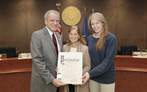 Suffolk County Leg. Tom Muratore, Tina Moon and Brittany Wilson