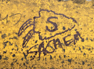Sachem logo on the track at the Daytona 500.
