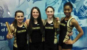 Sachem North's 4x200 record-setting relay squad.