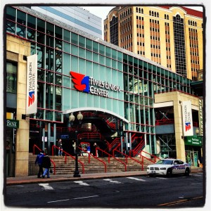 Outside view of Times Union Center