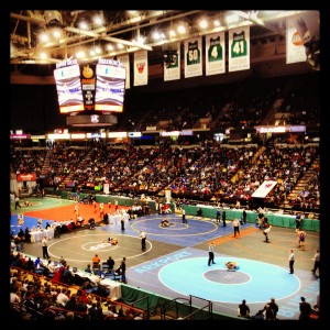 Inside view of Times Union Center.