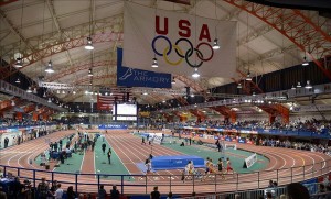 The Armory in New York City for the 106th Millrose Games.