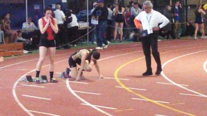 Melissa Michels on the blocks.