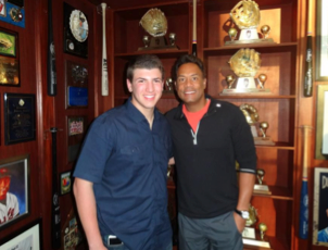 Tedesco with Roberto Alomar