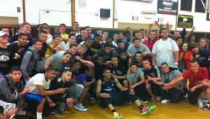 Tobias Harris stopped by Sachem on Tuesday.