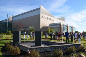 This new 9/11 Memorial sits outside Sachem East.