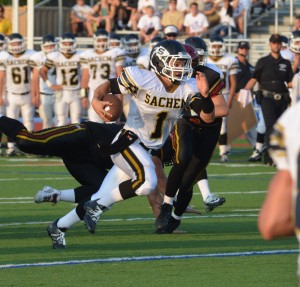 Trent Crossan scored three touchdowns against Sachem East.