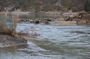 Moat/Dam breach at Sunken Meadow.