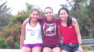 Team Captains Elise Ramirez, Oriana Howell and Dowon Hwang during workout at Robert Moses Park on Labor Day.