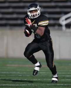 Malik Pierre threw a touchdown pass, rushed for a score and had two picks. Credit Bob Sorensen