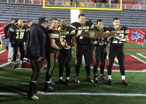 Captains with trophy