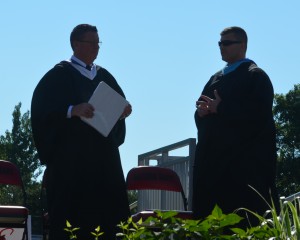 Sachem Superintendent James Nolan and Sachem East Principal Lou Antonetti.