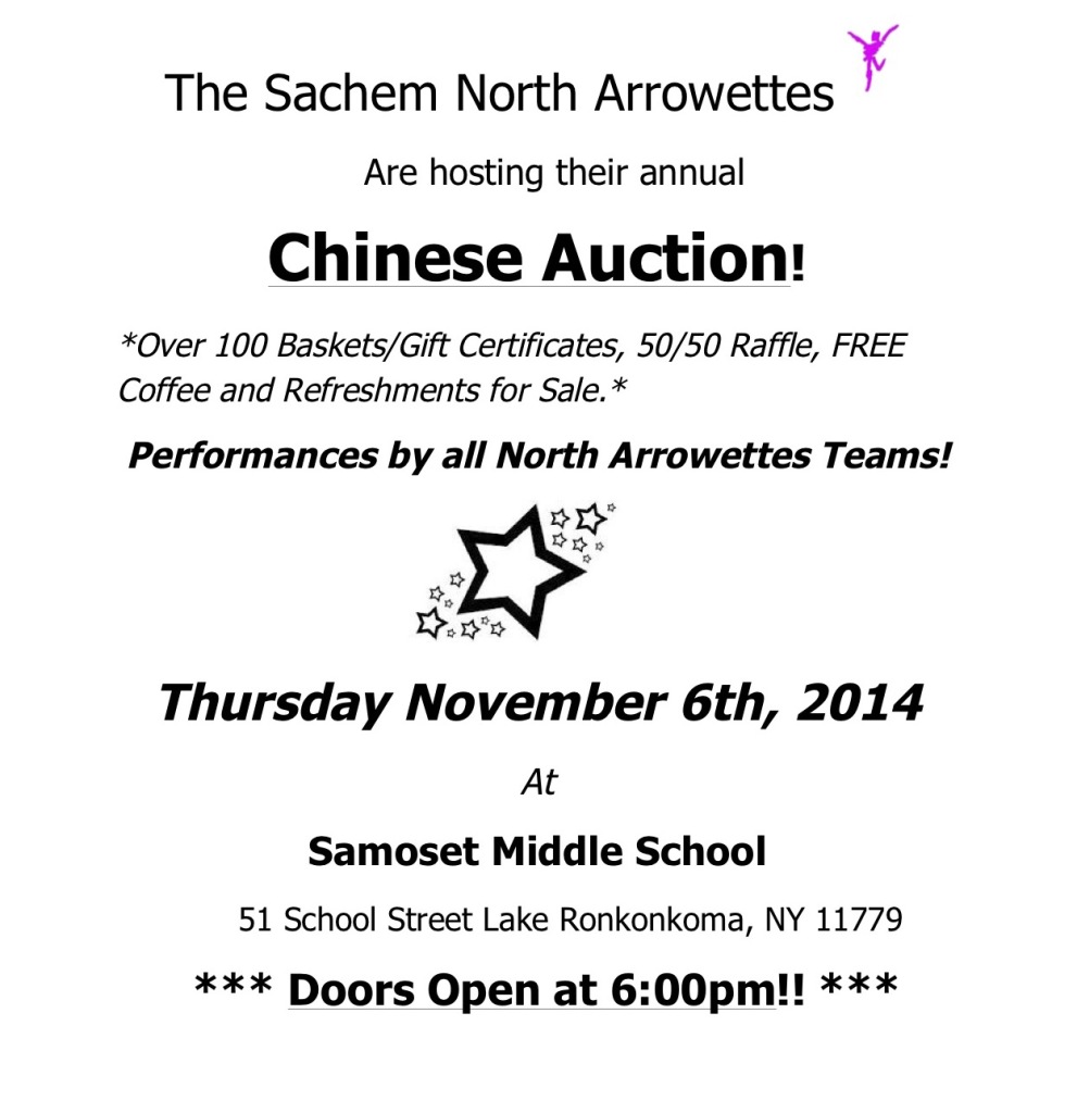 Chinese Auction Flyer 2014