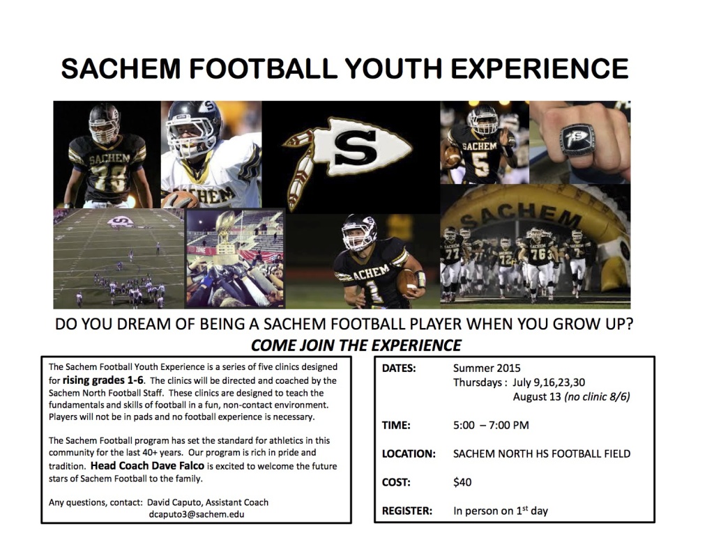 2015 SACHEM FOOTBALL YOUTH EXPERIENCE FINAL