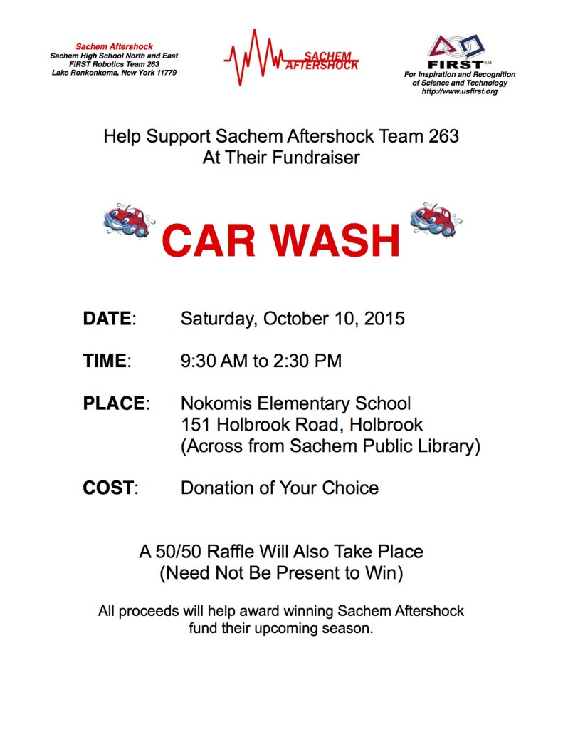 Car Wash - 2015-10-10 - Flyer