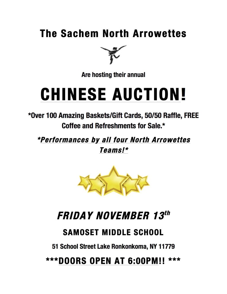Chinese Auction Flyer 2015