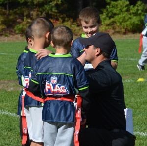 Sachem coach Dave Caputo talking to his players.